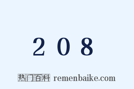 208是什么意思的图片